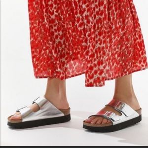 Birkenstock papillo silver NWT size 38